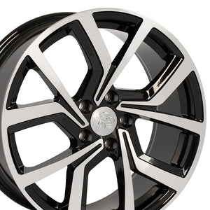 OE Wheels Replica VW28 Black Machined 18x8.0 +42 5x112mm 57.1mm