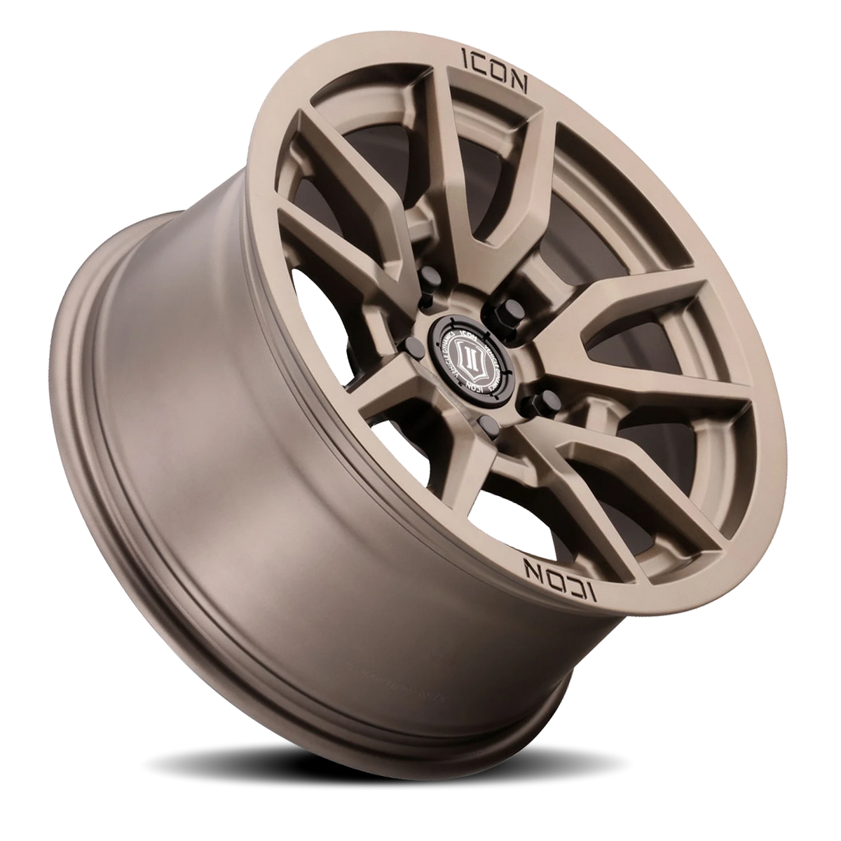 Icon Alloys Vector 5 Bronze 17x8.5 -6 5x127mm 71.5mm
