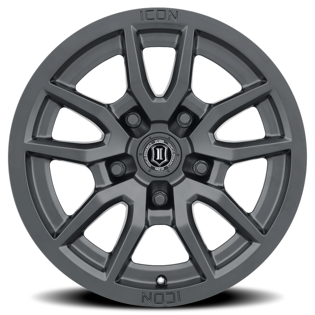 Icon Alloys Vector 5 Satin Black 17x8.5 -6 5x127mm 71.5mm
