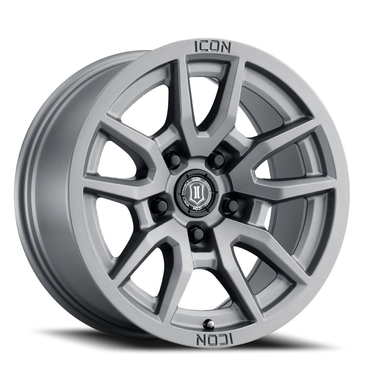 Icon Alloys Vector 5 Titanium 17x8.5 -6 5x127mm 71.5mm