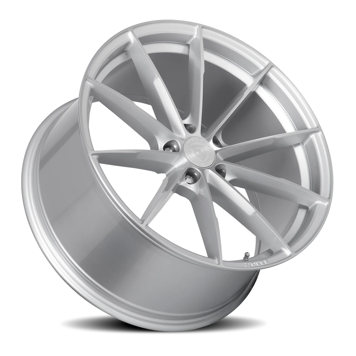 Dolce Performance Veloce Gloss Silver W/ Machined Face 20x8.5 +28 5x112mm 66.56mm