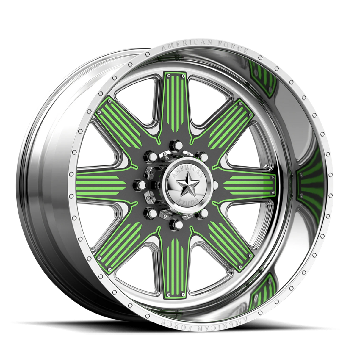 American Force 201 Venom FP Polished 22x10 -25 6x139.7mm 77.8mm - Wheelwiz