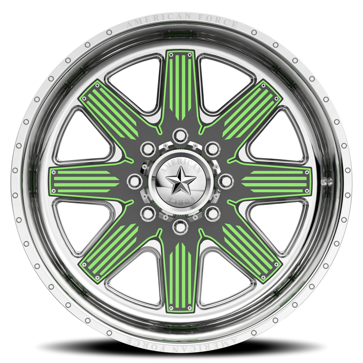 American Force 201 Venom FP Polished 22x10 -25 6x139.7mm 77.8mm - Wheelwiz