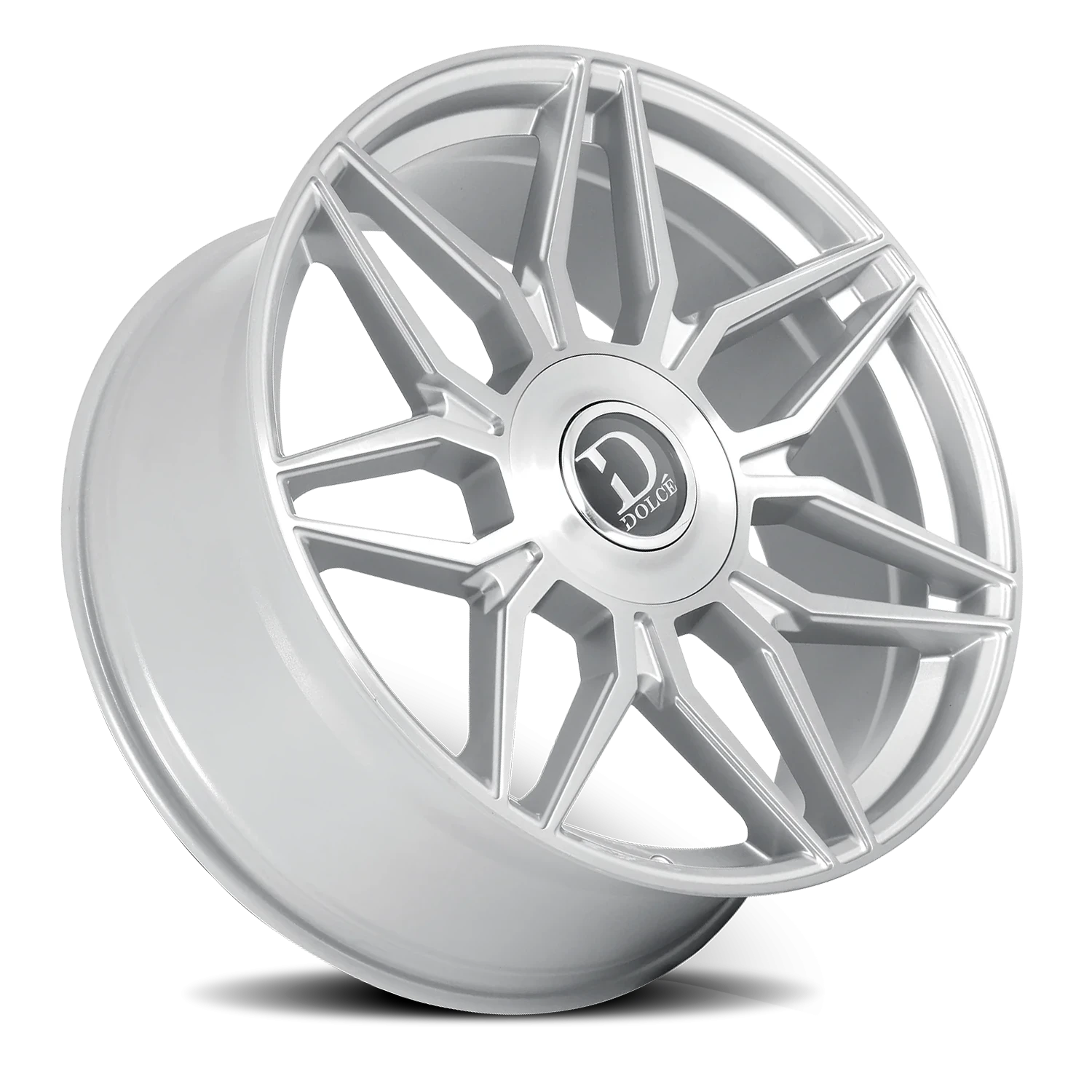 Dolce Luxury Verona Gloss Silver W/ Brushed Face 22x9.5 +35 6x139.7mm 66.6mm