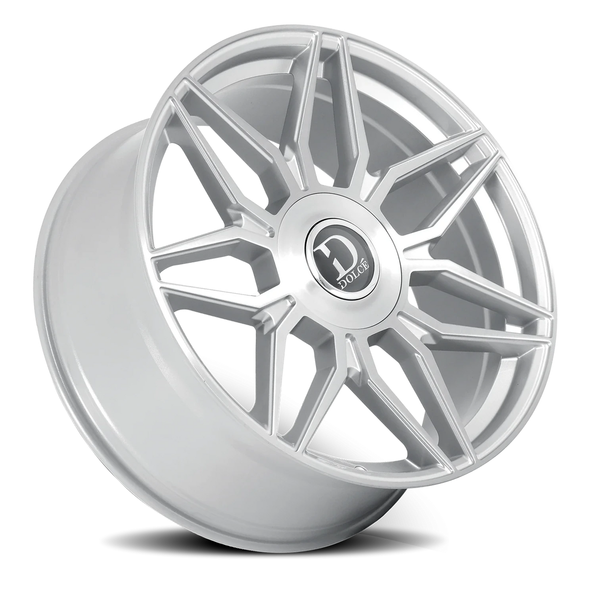 Dolce Luxury Verona Gloss Silver W/ Brushed Face 24x10 +35 6x135|6x139.7mm 106.2mm