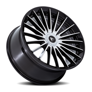 Asanti Black AB048 VICEROY Gloss Black W/ Machined Face 26x10 +30 6x135|6x139.7mm 100.3mm