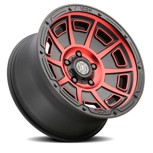 Icon Alloys Victory Satin Black W/ Red Tint 17x8.5 0 6x139.7mm 106.1mm