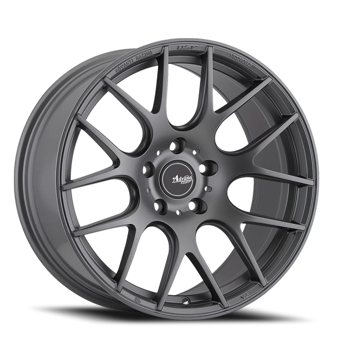 Advanti Vigoroso V1 Matte Graphite 18x8.5 +43 5x108mm 73.1mm - Wheelwiz