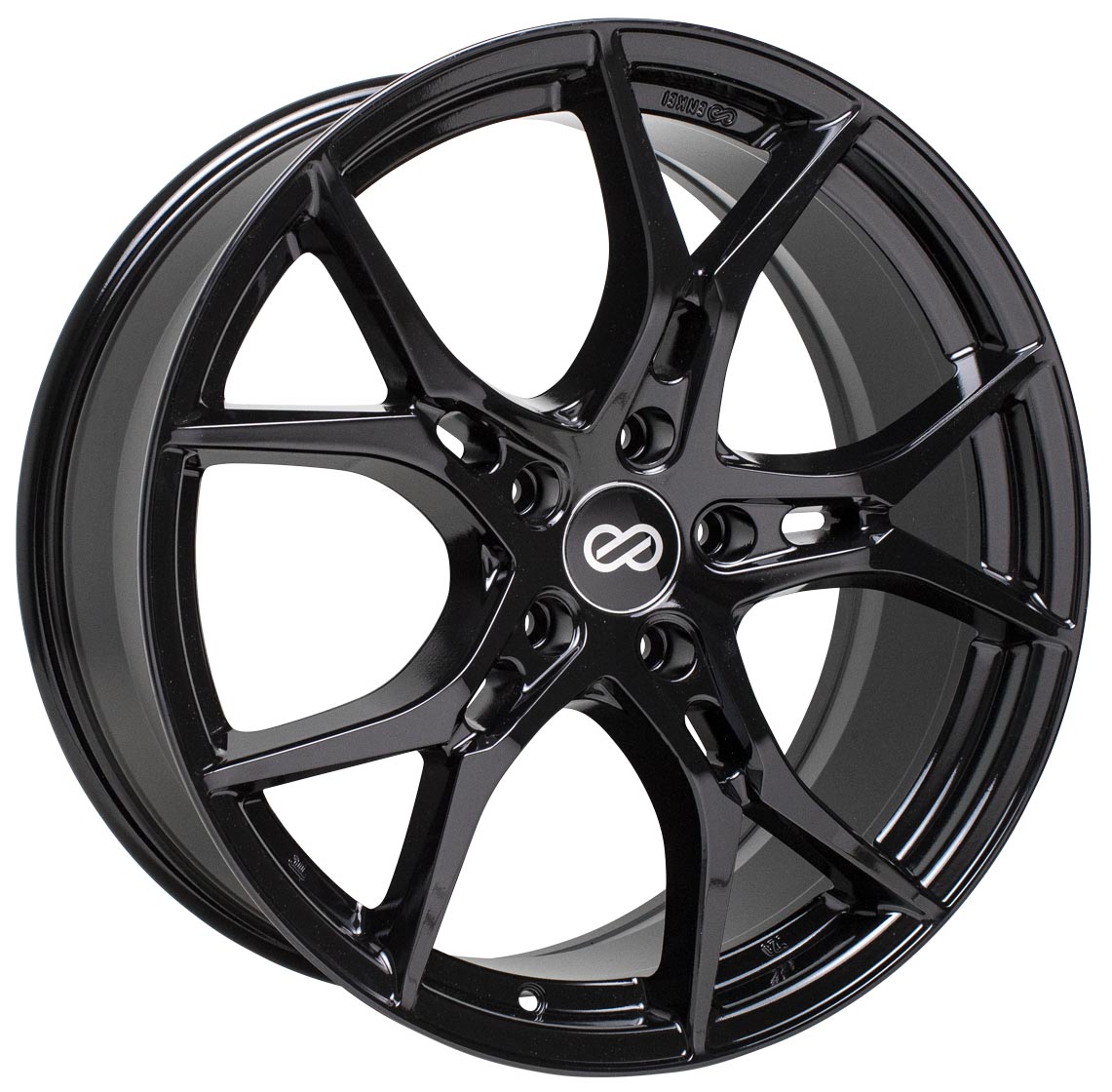 Enkei VULCAN Gloss Black 17x7.5 +45 5x114.3mm 72.6mm - WheelWiz