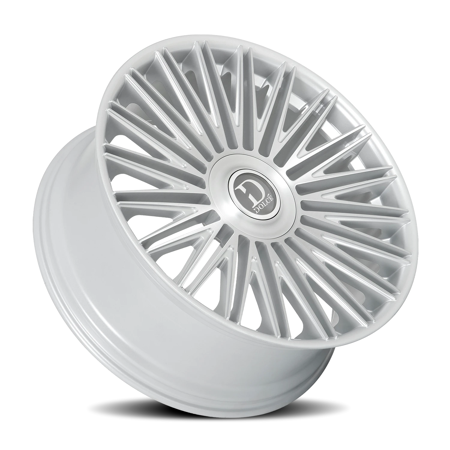Dolce Luxury Vulto Gloss Silver W/ Brushed Face 24x9 +15 6x135|6x139.7mm 87.1mm