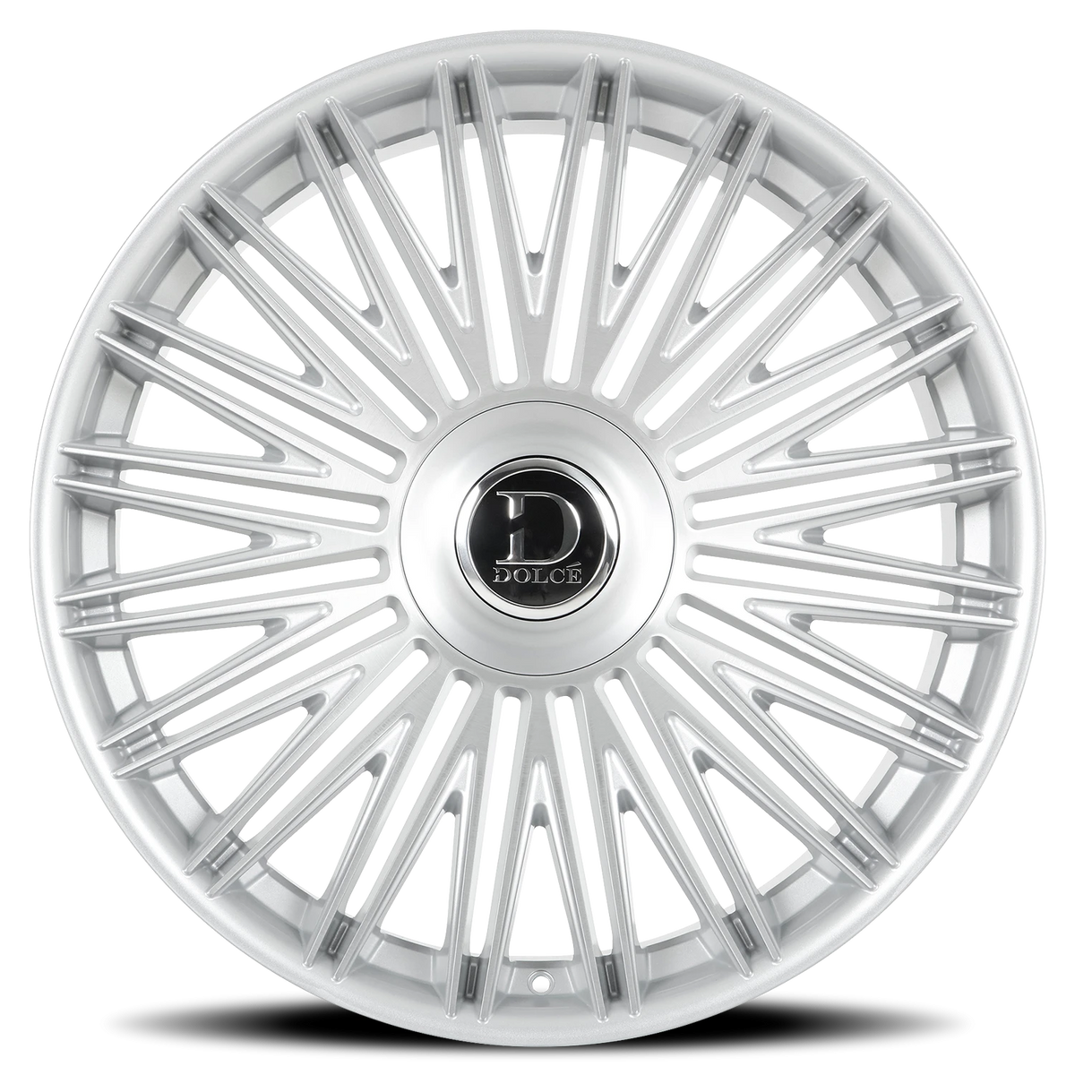 Dolce Luxury Vulto Gloss Silver W/ Brushed Face 24x10 +40 5x112|5x114.3mm 73.1mm