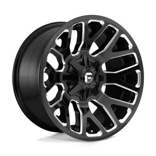 Fuel Offroad D623 WARRIOR Gloss Black Milled 20x9 +1 6x135|6x139.7mm 106.1mm - Wheelwiz