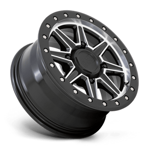 Black Rhino WEBB UTV Gloss Black With Machined Face 15x7 +36 4x137mm 106.1mm - WheelWiz