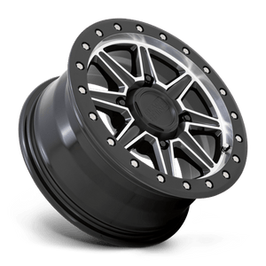 Black Rhino WEBB UTV Gloss Black W/ Machined Face 15x7 +51 4x110mm 80.2mm - Wheelwiz