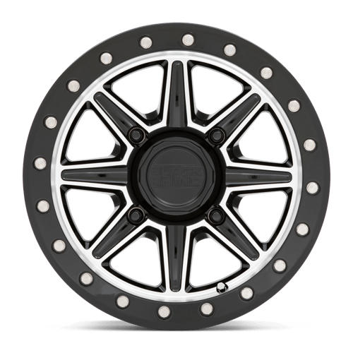 Black Rhino WEBB UTV Gloss Black W/ Machined Face 14x7 +51 4x137mm 106.1mm - Wheelwiz