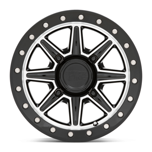 Black Rhino WEBB UTV Gloss Black W/ Machined Face 15x7 +51 4x137mm 106.1mm - Wheelwiz