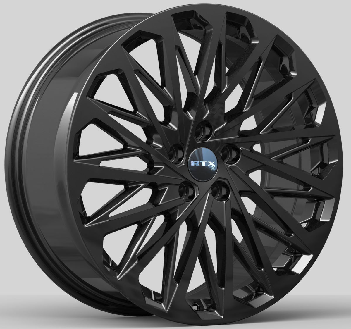 RTX HY03 Gloss Black 18x8 +45 5x114.3mm 67.1mm