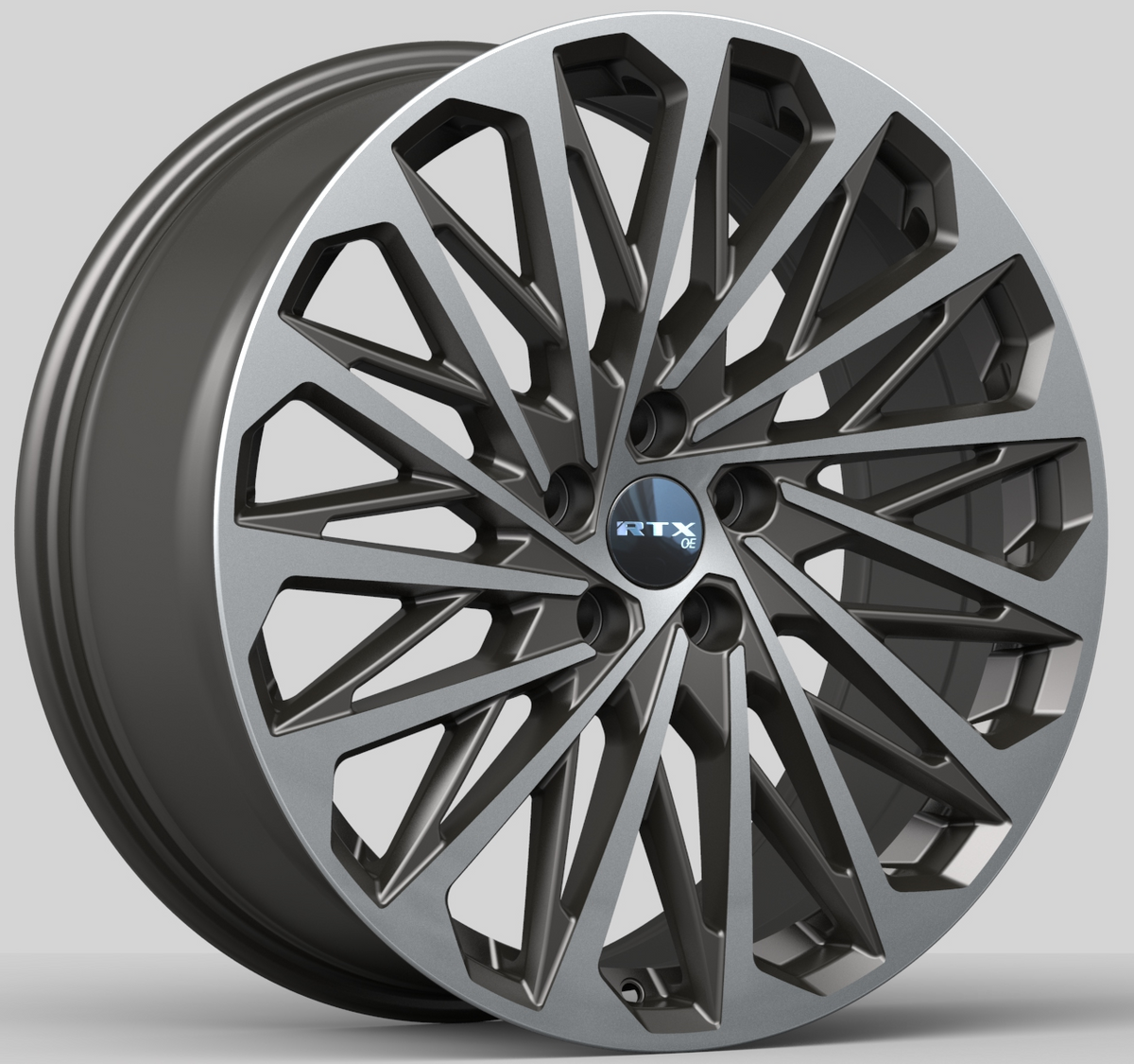 RTX HY03 Gunmetal Machined 17x7.5 +40 5x114.3mm 67.1mm
