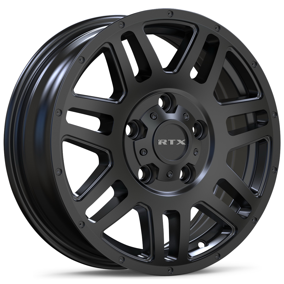 RTX Adventure (5 Lugs) Satin Black 16x6 +45 5x130mm 78.1mm - Wheelwiz
