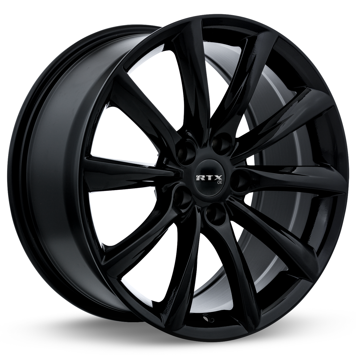RTX Alto Gloss Black 20x8.5 +35 5x114.3mm 64.1mm - Wheelwiz