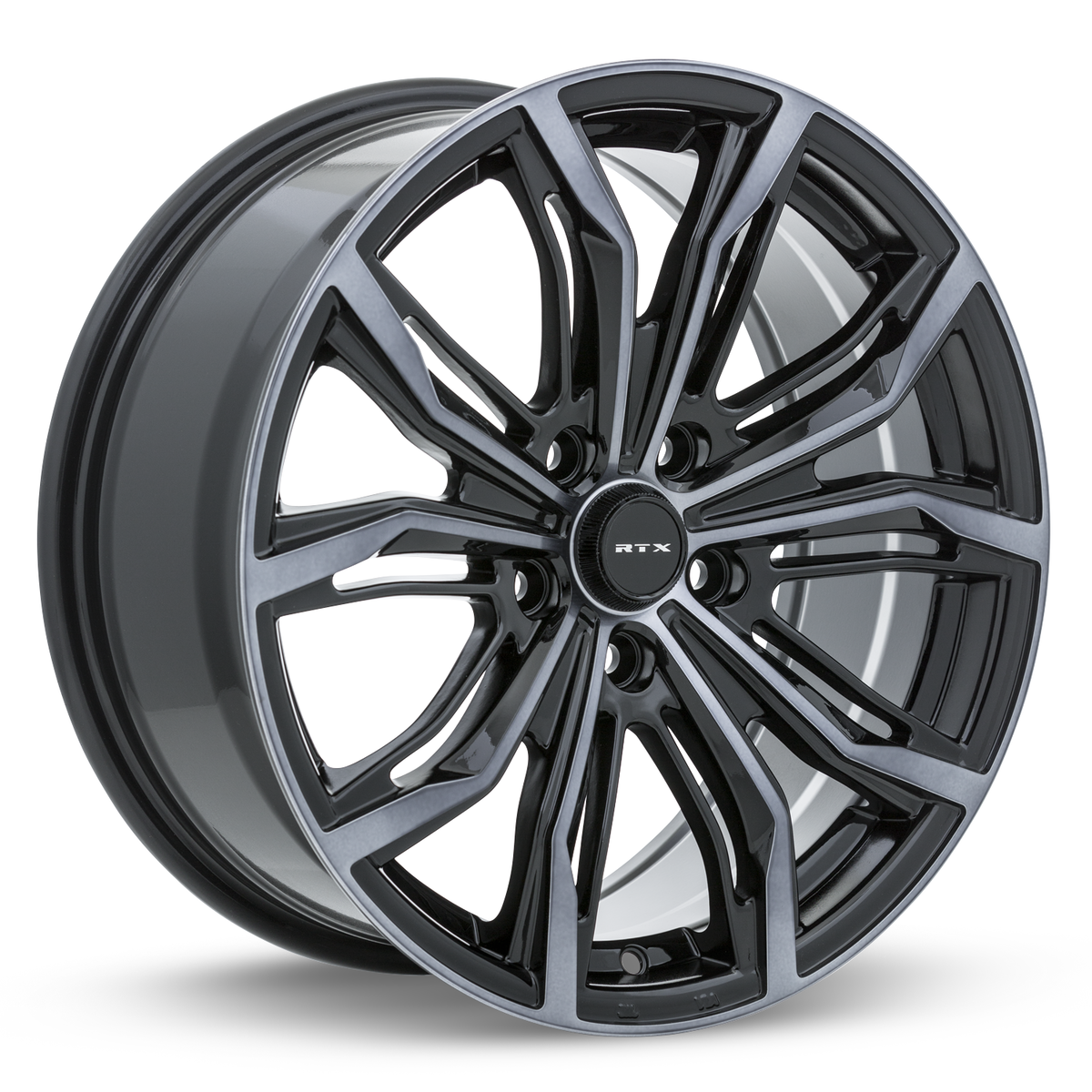RTX Black Widow Black Machined Grey 20x9 +38 5x108mm 63.4mm