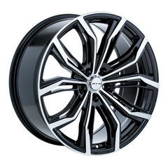 RTX Black Widow Black Machined 17x7.5 +42 5x114.3mm 73.1mm– Wheelwiz