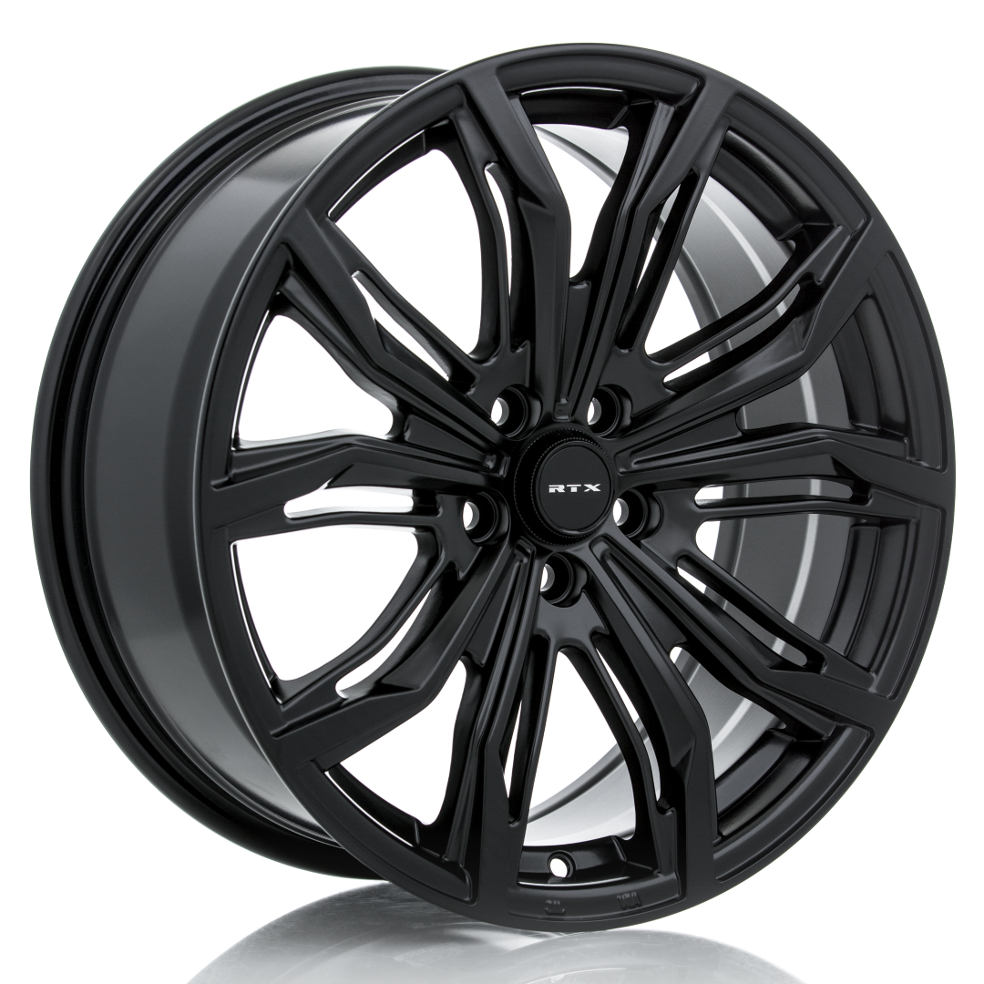 RTX Black Widow Satin Black 22x9.5 +40 5x112mm 66.6mm - Wheelwiz