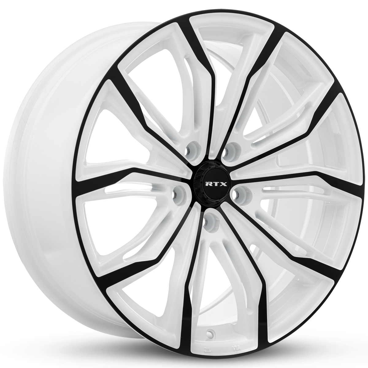 RTX Black Widow White And Black 18x8 +42 5x114.3mm 73.1mm