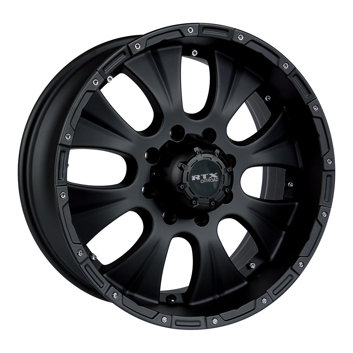 RTX Crawler Matte Black 17x8 +20 8x165.1mm 130mm - Wheelwiz