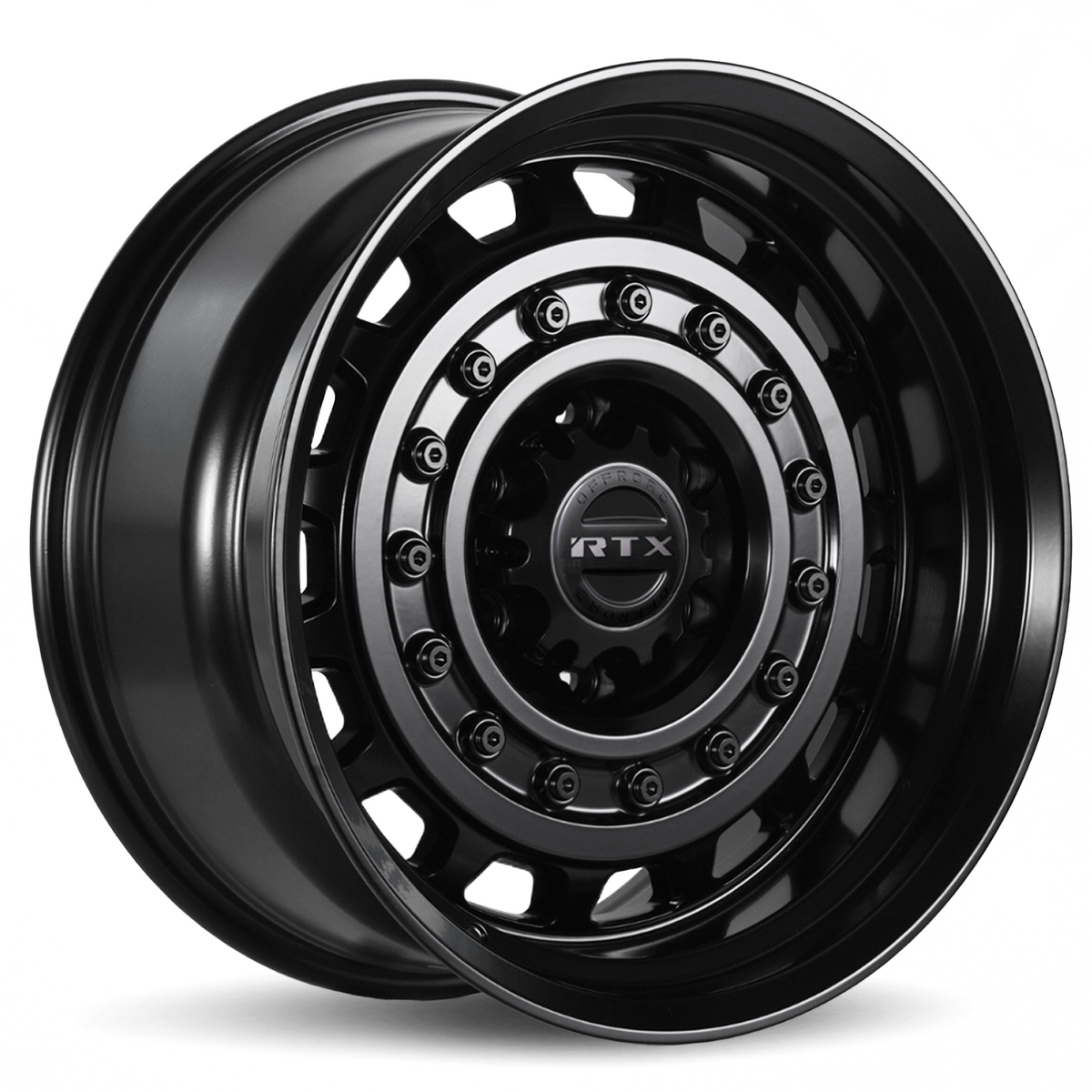 RTX Crusader Satin Black 17x9 -12 6x139.7mm 106.1mm - Wheelwiz