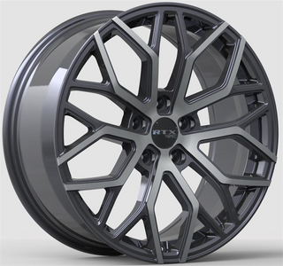 RTX D01 Gunmetal Machined 18x8 +45 5x114.3mm 67.1mm