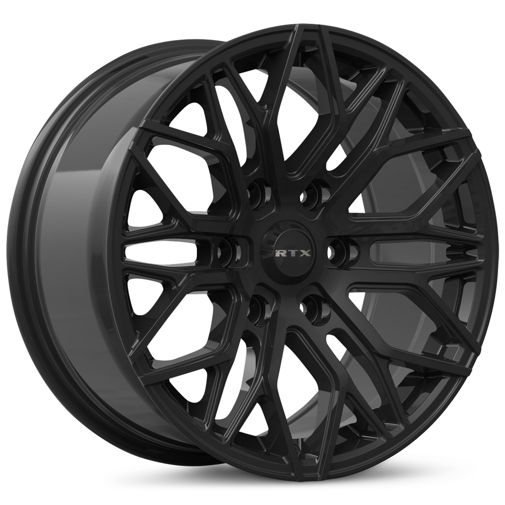 WORK13×5J 43 PCD100 110? RTX D01 (6 Lugs) Gloss Black 19x8.5 +40 6x132mm 74.5mm– Wheelwiz