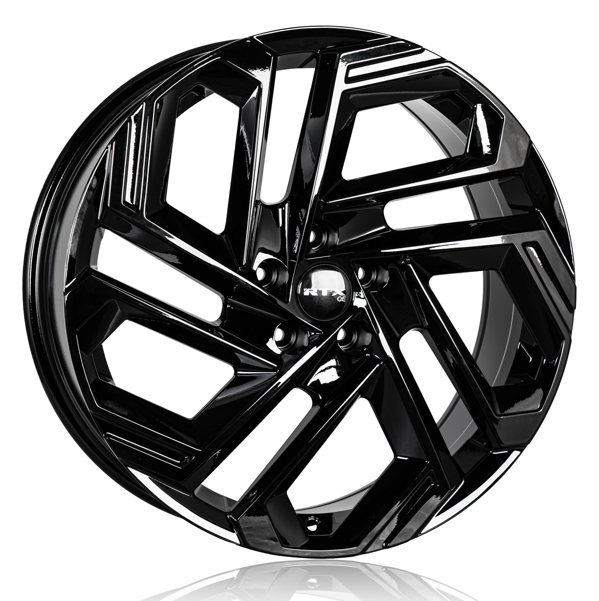 RTX HY02 Gloss Black 17x7 +45 5x114.3mm 67.1mm - Wheelwiz