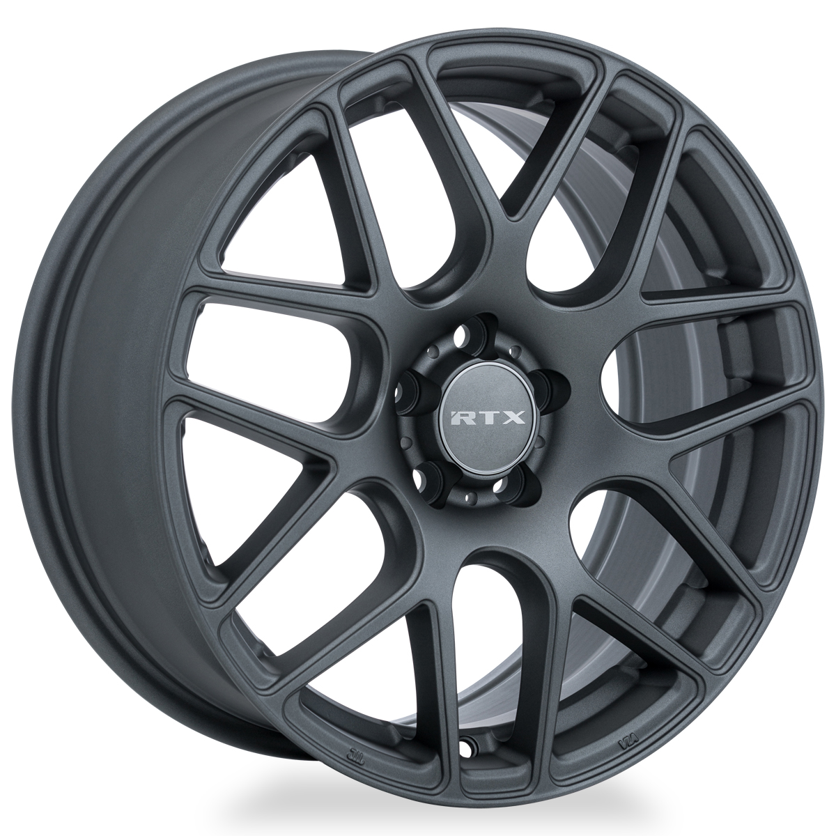 RTX Envy Matte Gunmetal 17x7.5 +38 5x108mm 63.4mm