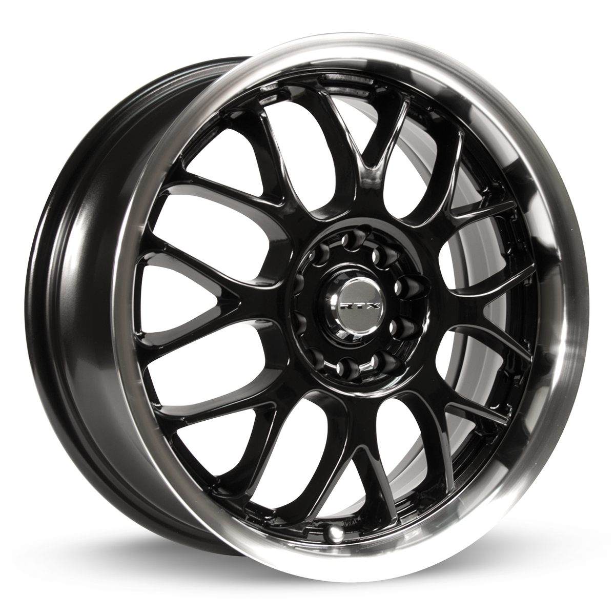 RTX Euro Black Machined 18x7.5 +42 5x100|5x114.3mm 73.1mm