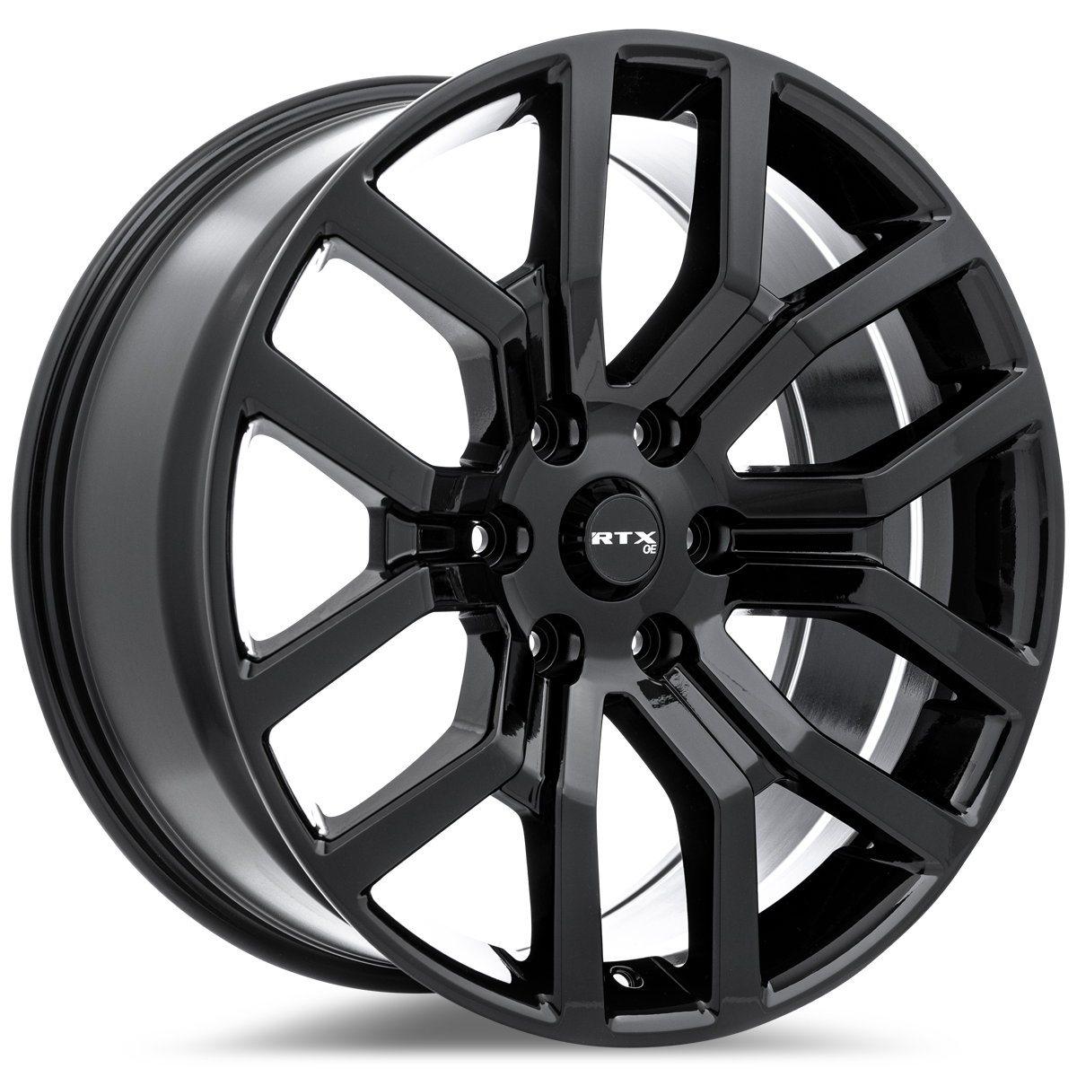 RTX FD01 Gloss Black 20x9 +30 6x135mm 87.1mm - Wheelwiz