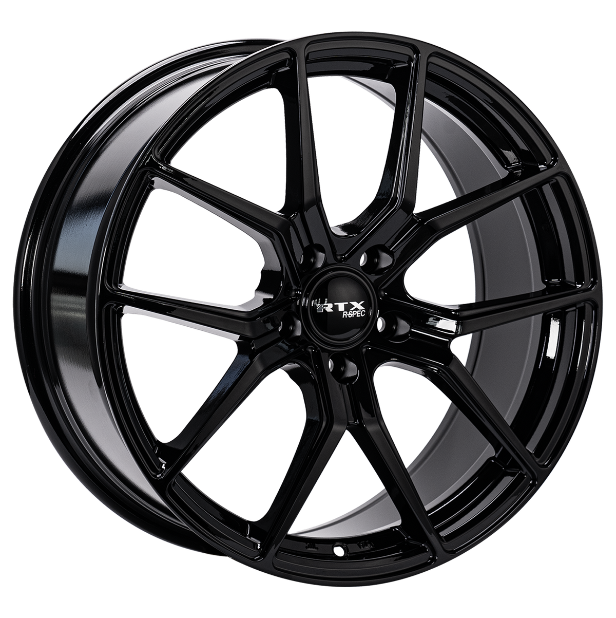 RTX FF10 Gloss Black 18x8 +40 5x114.3mm 73.1mm - Wheelwiz