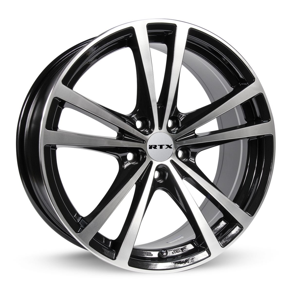 RTX Force Black Machined 15x6.5 +42 4x100mm 73.1mm - Wheelwiz