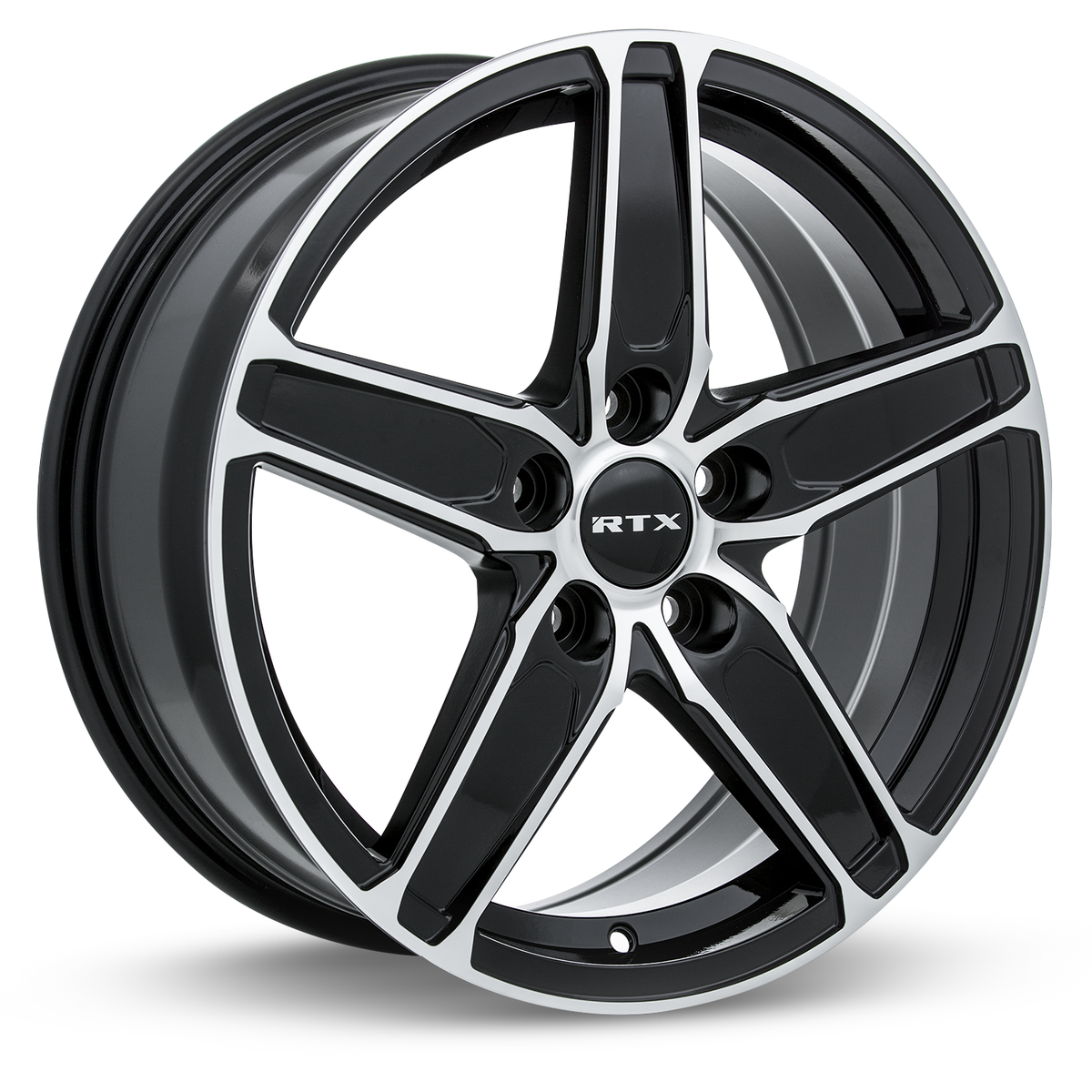 RTX Frost Black Machined 17x7 +38 5x114.3mm 60.1mm - WheelWiz