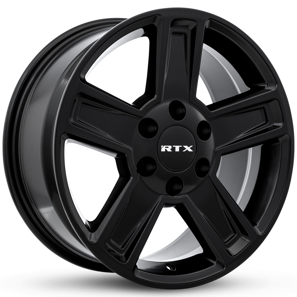 RTX Glacier Satin Black 17x8 +30 6x135mm 87.1mm - Wheelwiz