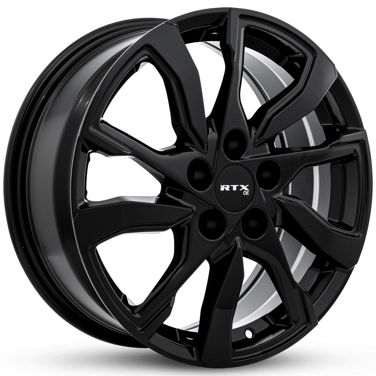RTX GM07 Gloss Black 17x7 +40 5x115mm 70.3mm - Wheelwiz