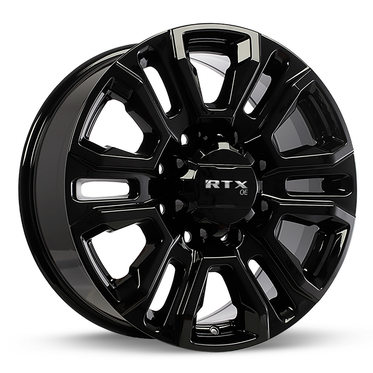 RTX GM09 Gloss Black 18x8 +12 8x165.1mm 116.7mm - Wheelwiz