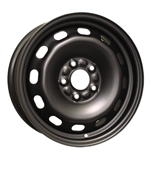 Steel Black 15x6.5 +45 5x114.3mm 64.1mm - WheelWiz