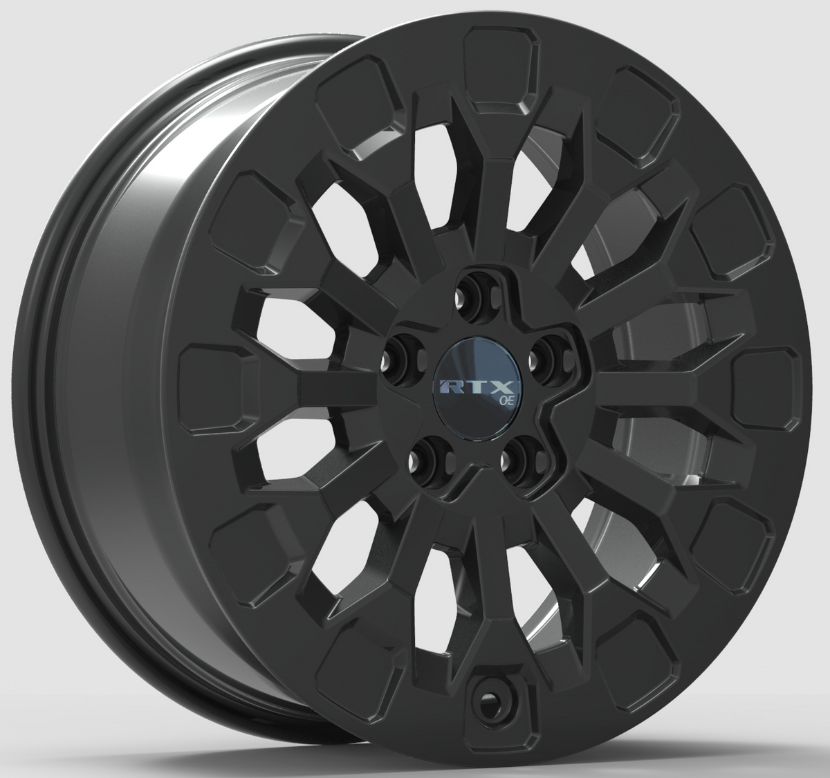 RTX HD04 Gloss Black 18x8 +45 5x120mm 64.1mm - Wheelwiz