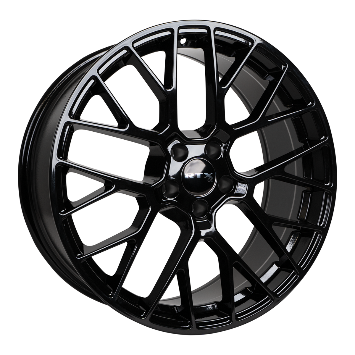 RTX Hausen Gloss Black 20x9 +25 5x112mm 66.6mm - Wheelwiz