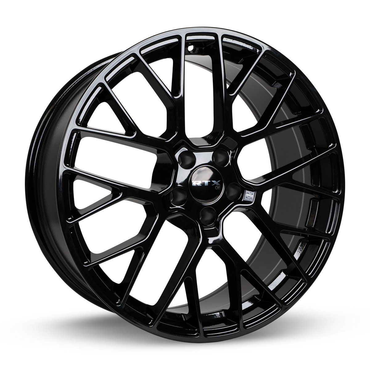 RTX Hausen Gloss Black 20x10 +20 5x112mm 66.6mm - Wheelwiz