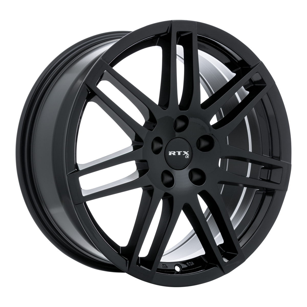 RTX Ingolstadt Gloss Black 18x8 +35 5x112mm 66.6mm - Wheelwiz