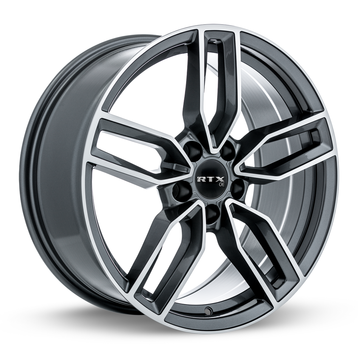 RTX Kempten Satin Black With Machined Face 19x8 +35 5x112mm 66.6mm - Wheelwiz