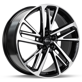 RTX Knight Gloss Black Machined 16x7 +40 5x114.3mm 67.1mm