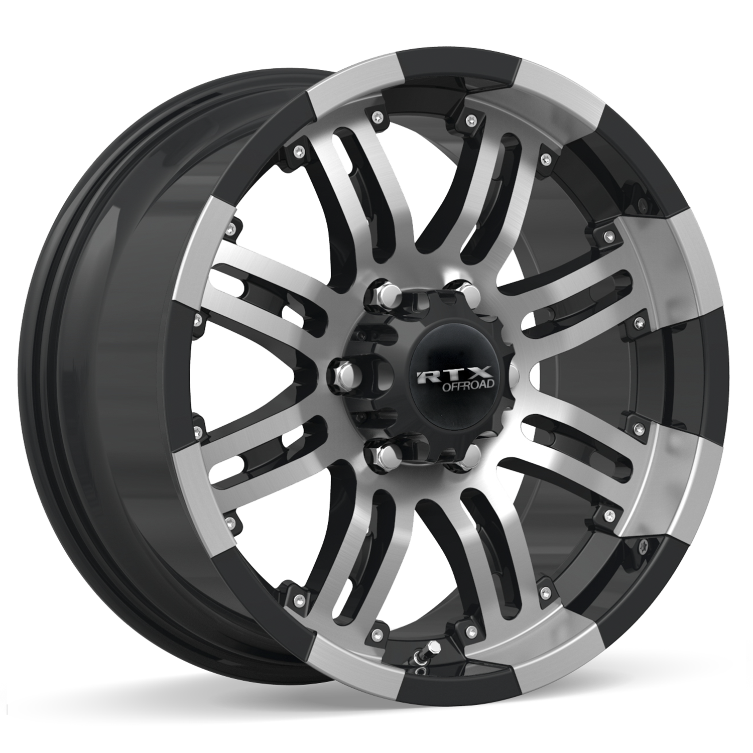 RTX Loki II Black Machined 18x9 20 6x139.7mm 108mm WheelWiz